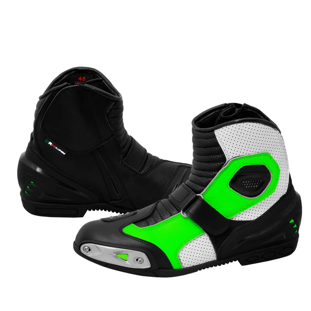 Rider X Black, White & Green Edition Boots