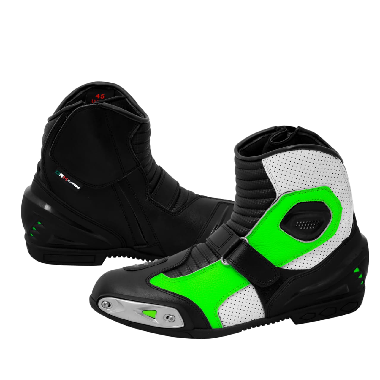 Rider X Black, White & Green Edition Boots
