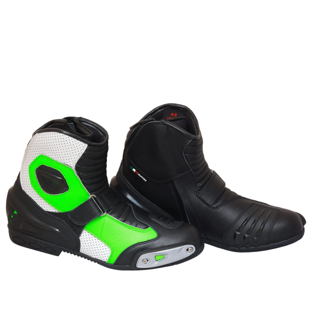 Rider X Black, White & Green Edition Boots