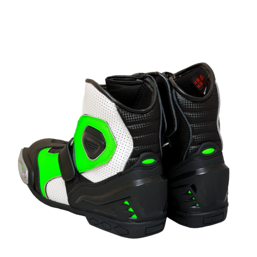 Rider X Black, White & Green Edition Boots