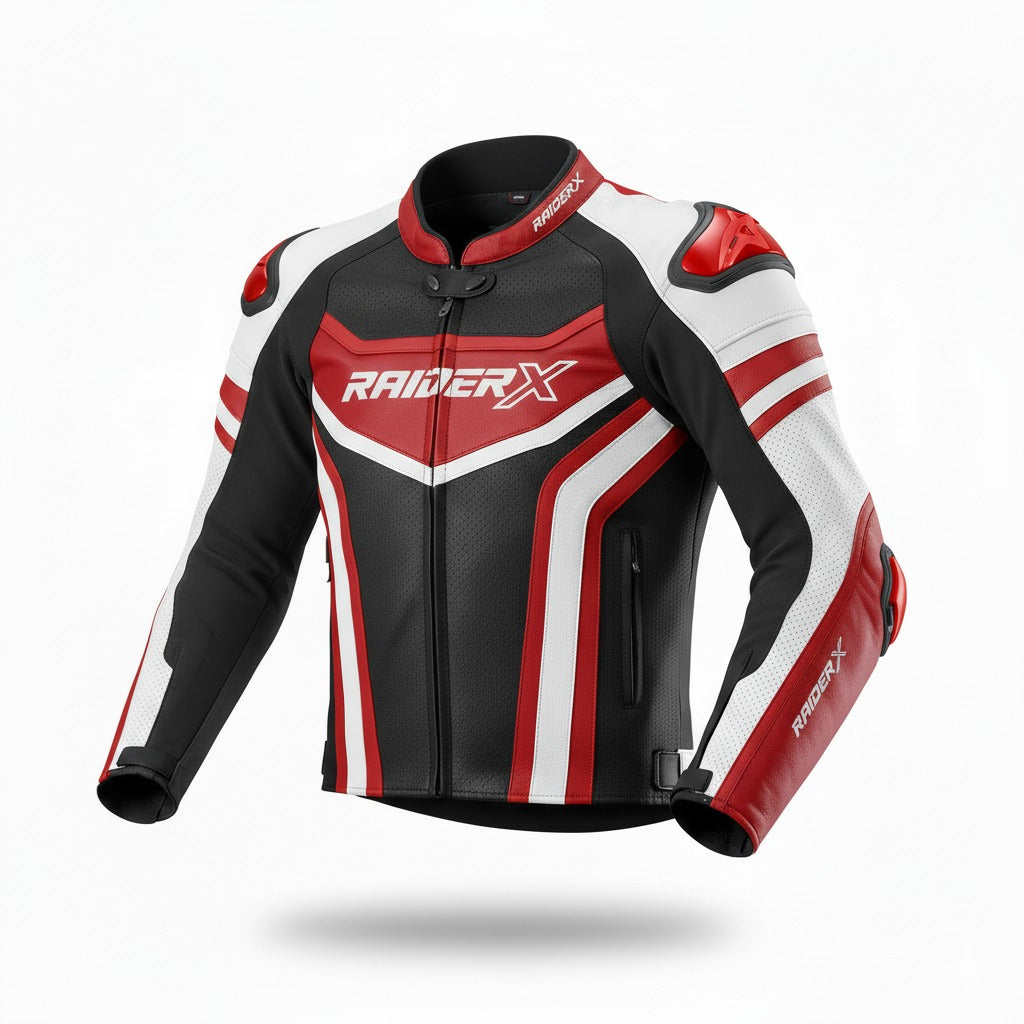 RAIDERX Performance Motorcycle Leather Jacket